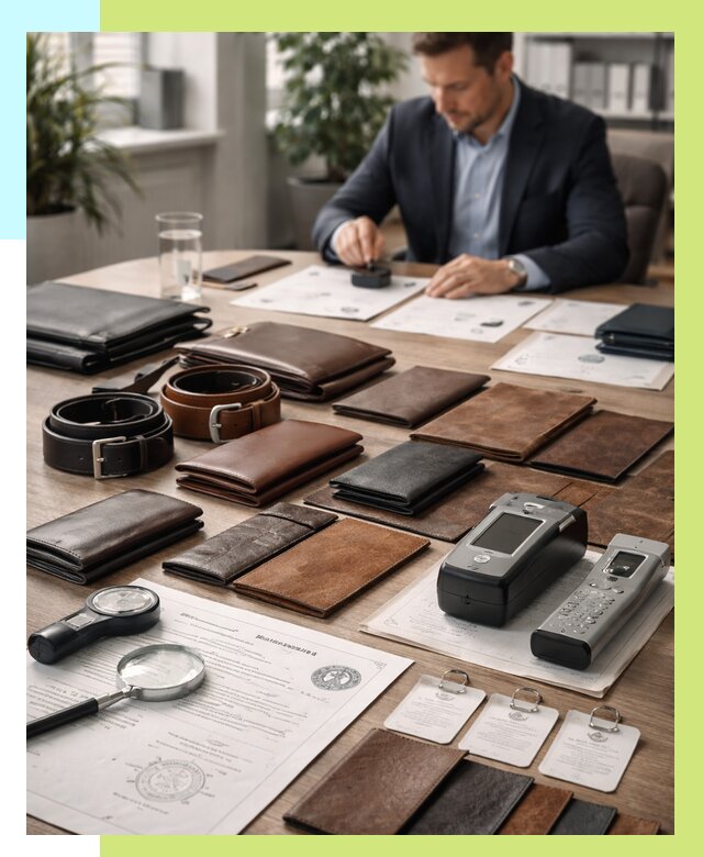 Сертификация кожаных изделий в Соликамске от 12366 р. | Алешин-Слк