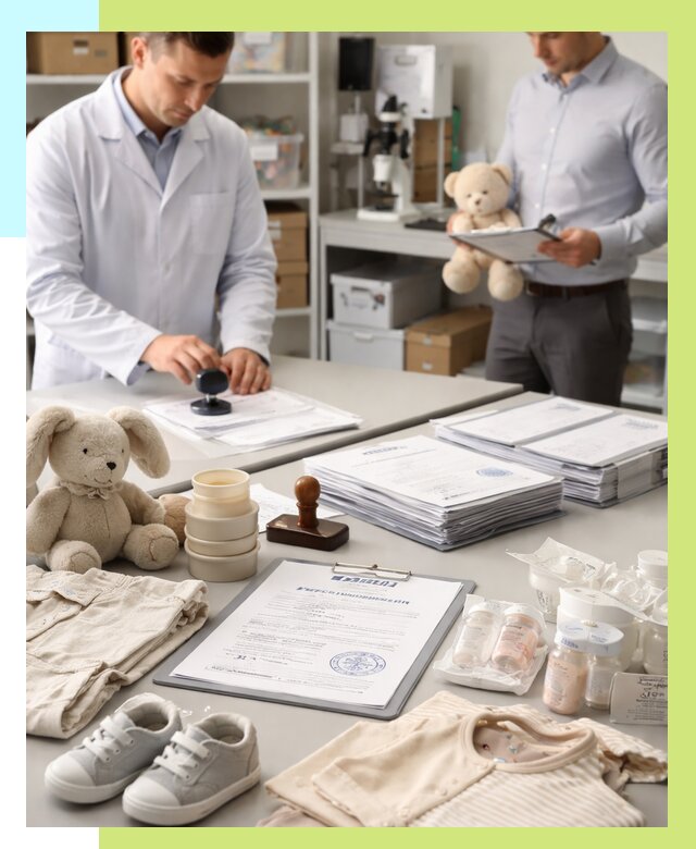 Сертификация детских товаров в Соликамске от 15458 р. | Алешин-Слк