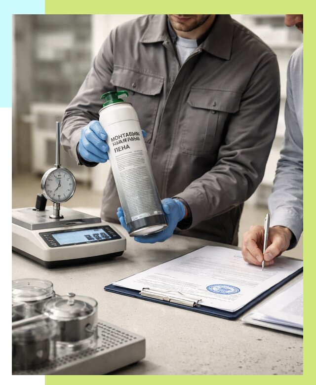 Сертификация монтажной пены в Соликамске от 15458 р. | Алешин-Слк