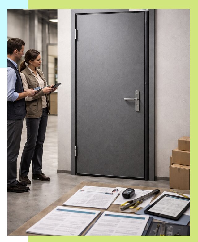 Сертификация противопожарных дверей в Соликамске от 9275 р. | Алешин-Слк