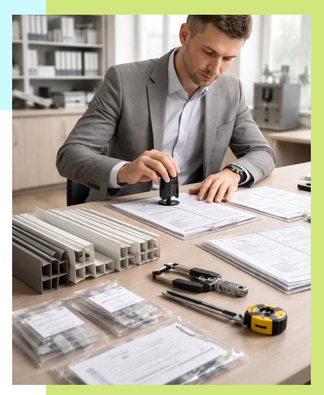 Сертификация ПВХ продукции в Соликамске от 8759 р., Алешин-Слк