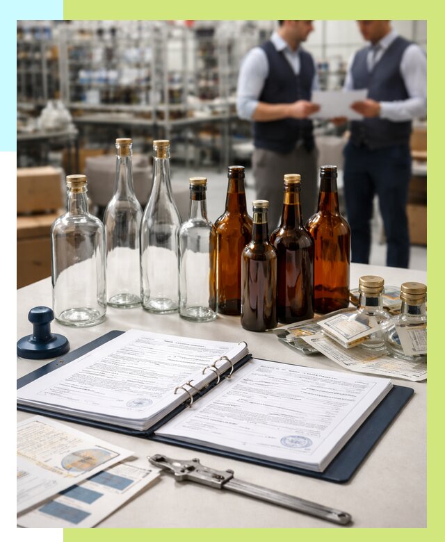 Сертификация стеклянных бутылок в Соликамске от 25763 р. | Алешин-Слк