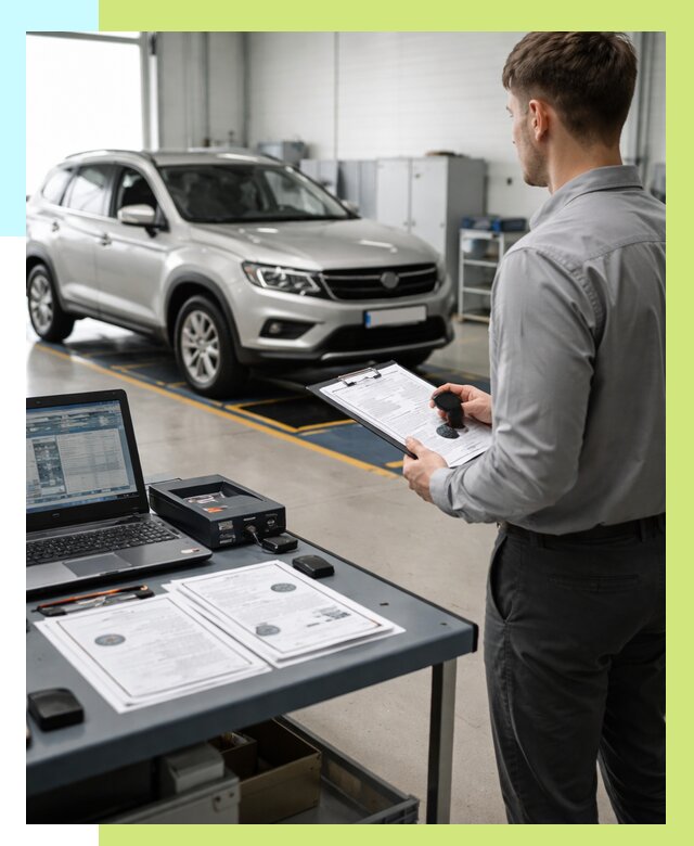 Сертификация транспортных средств в Соликамске от 12366 р. | Алешин-Слк