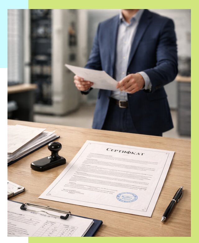 Сертификат на оборудование в Соликамске от 15458 р. | Алешин-Слк