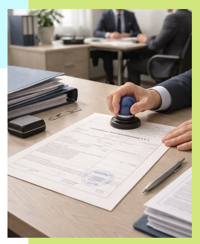 Сертификат происхождения СТ 1 в Соликамске от 4637 р. | Алешин-Слк