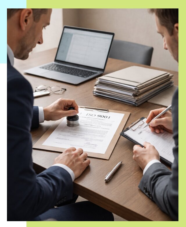 Сертификат ISO 9001 в Соликамске купить от 82440 р. | Алешин-Слк