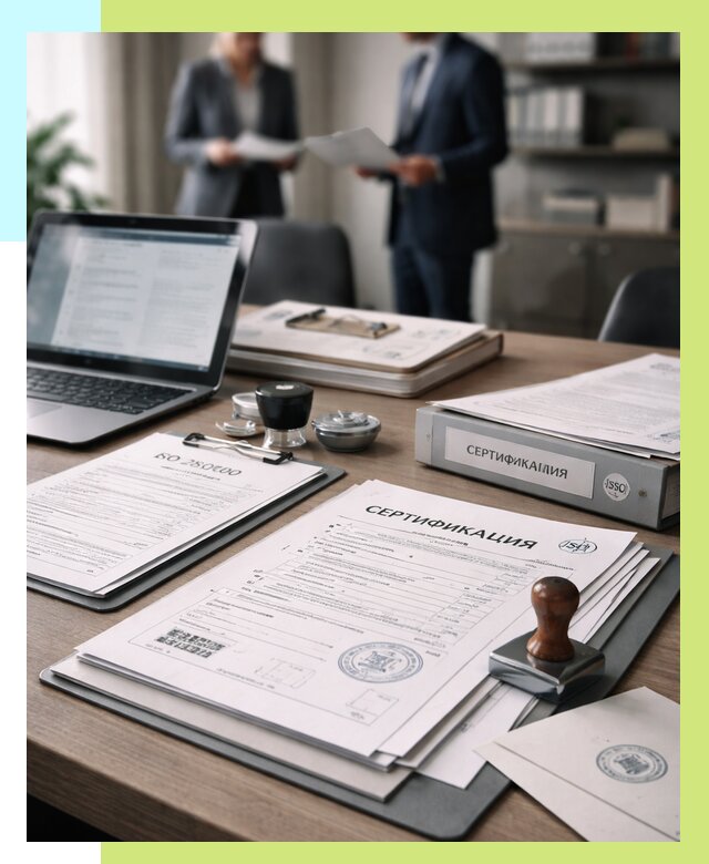 Сертификат ISO 28000 в Соликамске под ключ от 82440 р. - Алешин-Слк