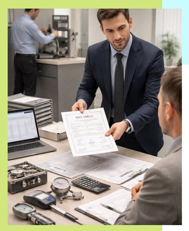 Выдача сертификата ISO 10012 по требованиям метрологии в Соликамске