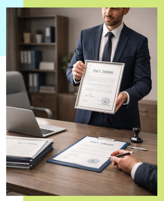 Сертификат ISO 20000 в Соликамске под ключ от 123660 р., Алешин-Слк