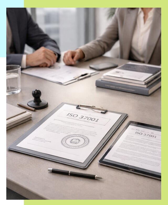 Сертификат ISO 37001 в Соликамске оформить от 123660 р. Алешин-Слк